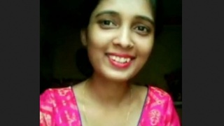 A stunning girlfriend seductively strips for her boyfriend in a tantalizing video