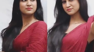 Sensual Indian bhabi flaunts her big breasts in a steamy video