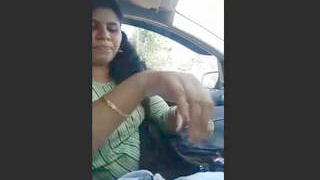Sensual Indian car blowjob video