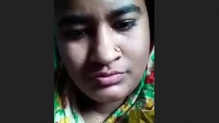 A young woman from a village entices her partner in an erotic recording