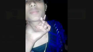 A married woman reveals her breasts to her romantic partner