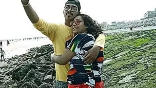 Indian supervisor anxiously engages in sexual activity with his secretary while traveling