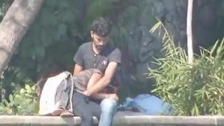 Indian pair engages in oral and fingering outdoors under public scrutiny