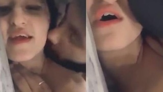 Stunning Indian girlfriend moans while getting fucked by black lover