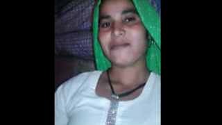 Indian wife's vagina recorded in rural setting