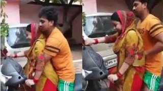 Indian aunt's inappropriate touch on motorbike