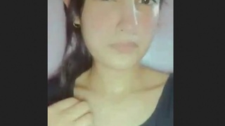 A stunning Pakistani beauty reveals her alluring breasts