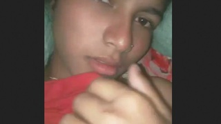 This video features an adorable girl engaging in intense sexual activity