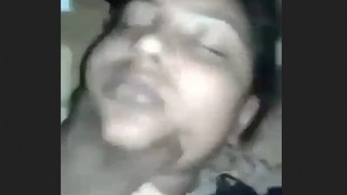 A country girl delivers a passionate oral sex and has intercourse on the ground