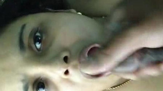 Nilufa Bhabhi's facial cumshot after intense arousal