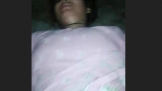 Indian aunty's tight pussy gets pleasure outdoors