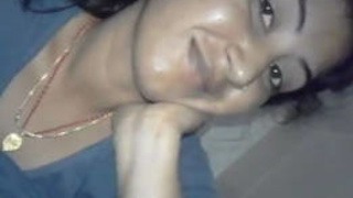 A South Asian woman reveals her intimate parts to her partner