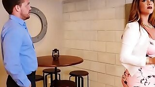 Nosey neighbor gets a big dick in her face! Naughty America