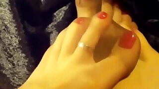 Nylon Covered Feet Of Lesbians Close Up