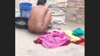 Indian wife secretly caught in the act