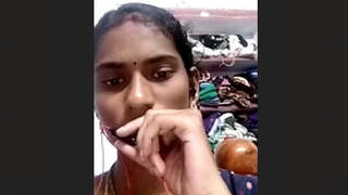 Bhabi flaunts her massive breasts