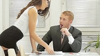 Babes - Office Obsession - Learning the Ropes starring Carolina Abril and Chad Rockwell clip