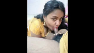 Middle-aged Indian wife gives a sensual blowjob in videos