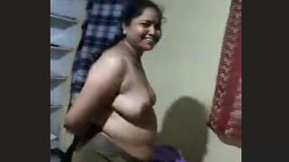 Desi aunty strips and has rough sex following a steamy gathering