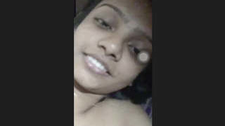 Arousing wife indulges in self-pleasure with her hands in a heated recording