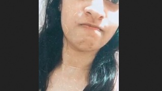 A lovely girl with BD presents her stunning physique