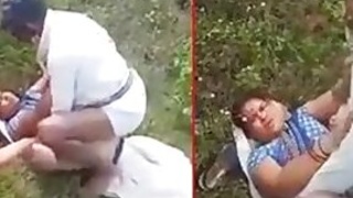 Hillbilly slut aunt caught fucking in the street with an old lover, desi XXX MMC