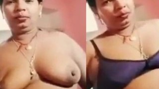 Elderly Indian pair passionately kissing