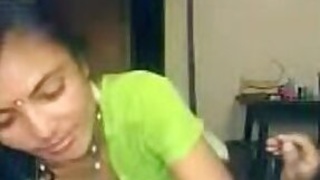 Slutty Indian wife sucks and fucks with cock