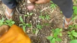 Indian lovers discovered having sex in the wilderness