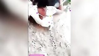 Open Indian gay movie about a young cutie fucking her ally in the park