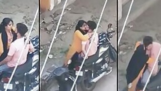 Leaked desi mms video of cheating wife fucking her servant outdoors, caught by hubby