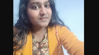 Aunts and a chubby South Indian girl's bathing and dressing encounter