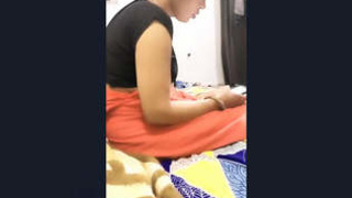 Husband secretly films wife's intimate moments