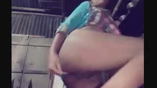 An Indian woman experiences intense sex using a condom