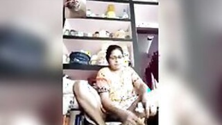 A scene from a movie with a live pussy of an elderly aunt