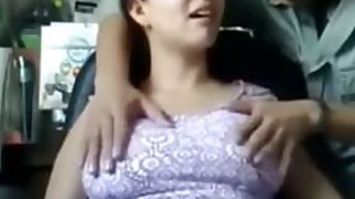 Sex mms by an unprofessional shop girl having fun with the manager