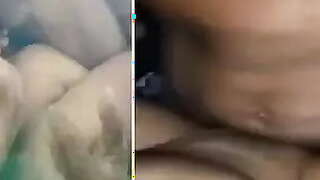 Newlywed wife in Telugu with her husband