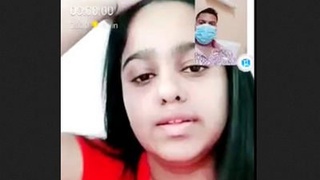 Tanker displays and stimulates herself