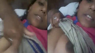 Indian beauty's live performance featuring breasts and vagina