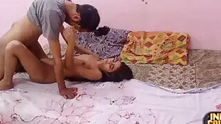 Cute 18-year-old Indian Slim Thin Girlfriend lets me cum in her tight, wet pussy