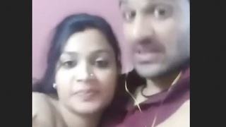 Indian wife's explicit display with her spouse is a captivating spectacle