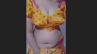 Sensual tango performance with a stunning nude angel