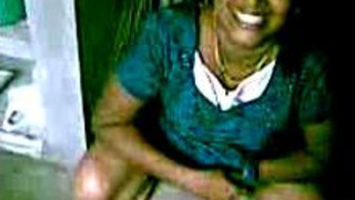 Indian aunt's breasts and vagina on display in a live performance, feeling bashful