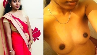 A stunning Indian woman displays her nude figure