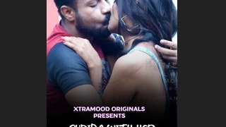 Indian couple's outdoor garden romance in full display