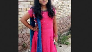 Adorable girl with big breasts