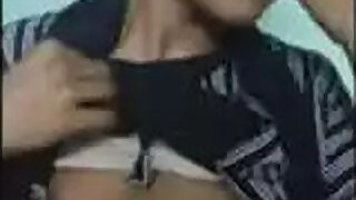 Desi Indian girl presses her lover's tits on camera