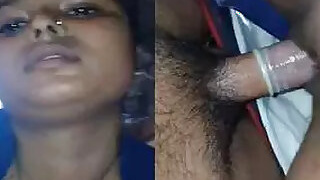 Desi girl rubs her pussy on top of his dick