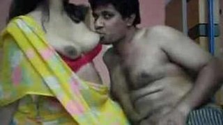 Sensual Indian boudi shares intimate moments in romance video