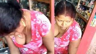 Village bhabi with large breasts from India